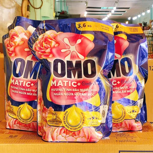 Nơi lấy sỉ nước Giặt OMO MATIC Túi Ngăn Ngừa Mùi Ẩm Mốc 3,6kg