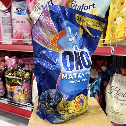 Nguồn hàng sỉ nước Giặt Túi OMO MATIC Cửa Trước Giữ Màu Hương Tươi Mới 3,6kg