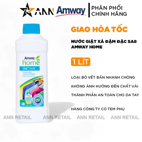 Shop sỉ nước Giặt Xả Đậm Đặc Amway Home SA8 Dung Tích 1 Lít Chính Hãng
