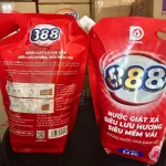 Túi Nước Giặt Xả 888 D-Shining Hương Nước Hoa 3,2kg Màu Đỏ Cao Cấp