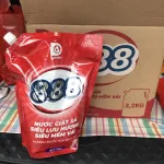 Túi Nước Giặt Xả 888 D-Shining Hương Nước Hoa 3,2kg Màu Đỏ Cao Cấp