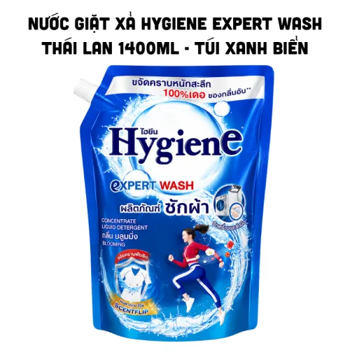 Chuyên sỉ nước Giặt Xả Hygiene Expert Wash Thái Lan 1400ml - Túi Xanh Biển