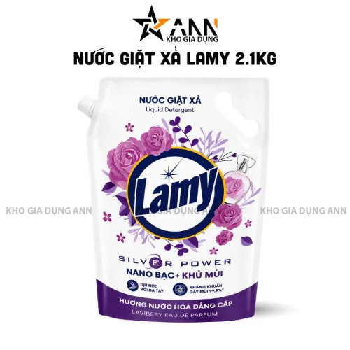 Nước giặt xả LAMY túi 2,1kg với hương nước hoa