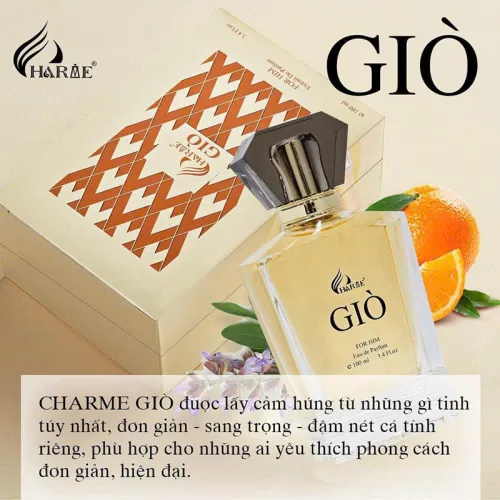 Chuyên sỉ nước Hoa Charme Giò Mùi Nam Phiên Bản Mới 100ml