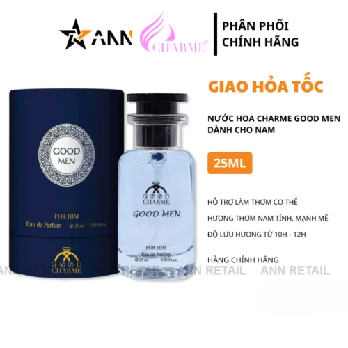 Nước hoa Charme Good Men màu xanh dành cho nam, 25ml