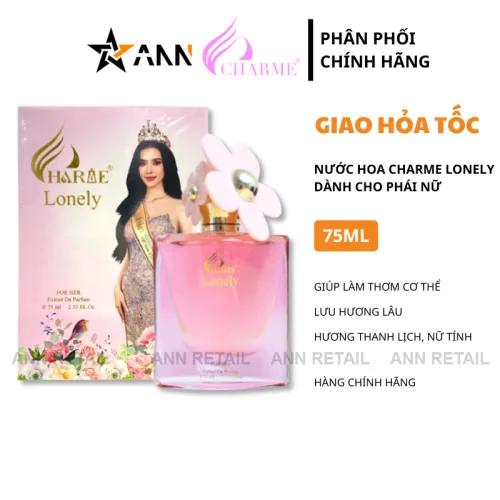Charme Lonely Nước Hoa Nữ Hương Hoa Ngọt Ngào 75ml