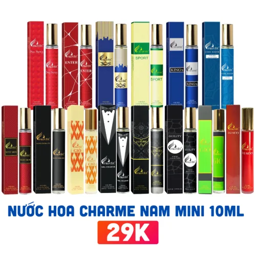 Nguồn hàng sỉ nước Hoa Charme Mini 10ml Nhiều Mùi - Nước Hoa Nữ Charme - Nước Hoa Nam Charme