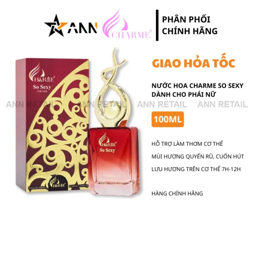 Chuyên sỉ nước Hoa Charme So Sexy Mùi Nữ 100ml Phiên Bản Mới 2025