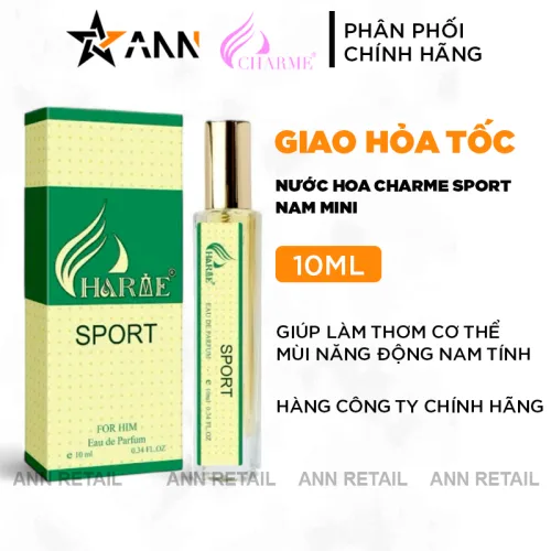 Chuyên sỉ nước Hoa Charme Sport Mùi Nam Mini 10ml