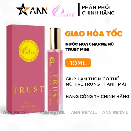 Nơi lấy sỉ nước Hoa Charme Trust Mùi Nữ Mini 10ml
