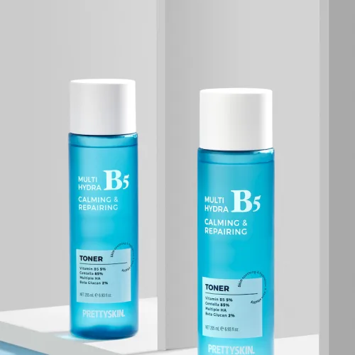 Toner Prettyskin Multi Hydra B5 205ml dưỡng trắng và phục hồi da