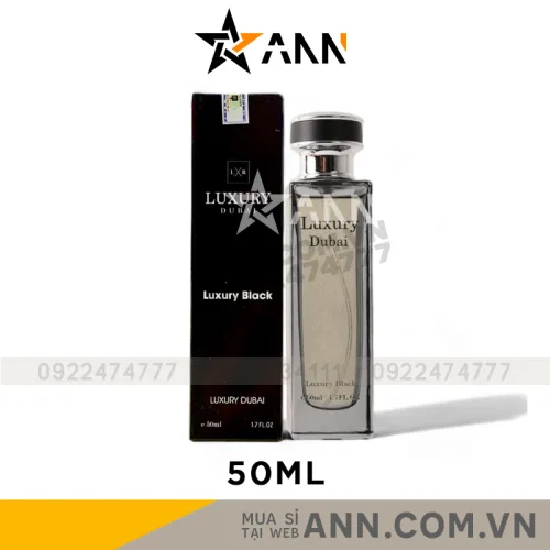 Chỗ sỉ nước Hoa Luxury Dubai Luxury Black Màu Đen Mùi Nam 50ml