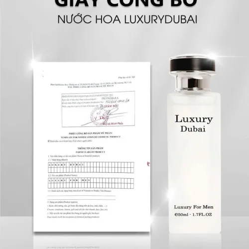 Nước hoa nam Luxury Dubai Luxury For Men phiên bản màu trắng 50ml