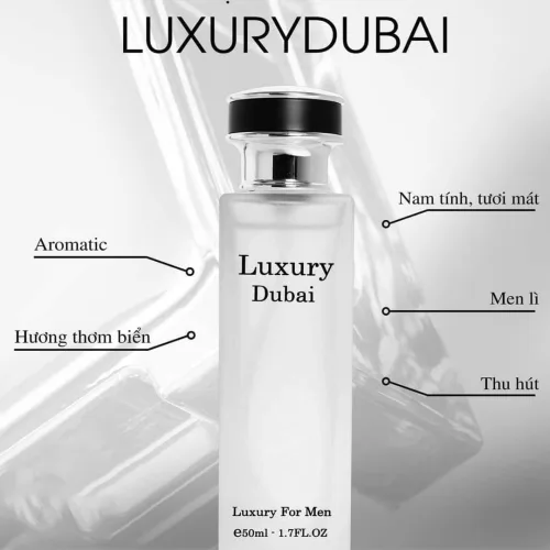 Nước hoa nam Luxury Dubai Luxury For Men phiên bản màu trắng 50ml