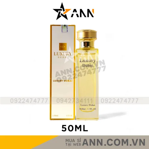 Luxury Dubai Nước Hoa Nữ Chai Vàng Dung Tích 50ml