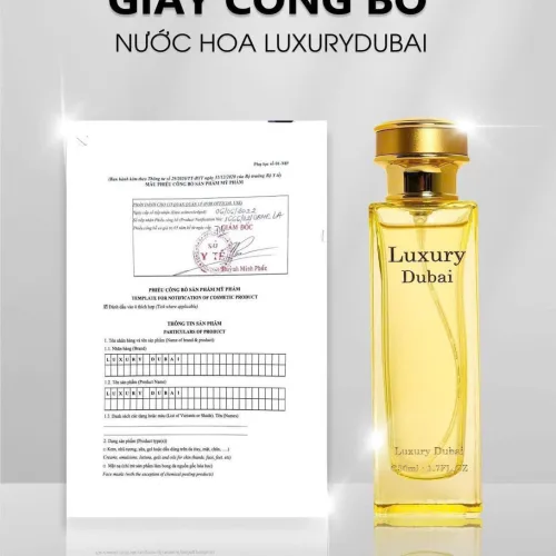 Luxury Dubai Nước Hoa Nữ Chai Vàng Dung Tích 50ml