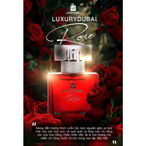 Chuyên sỉ nước Hoa Luxury Dubai Rose 30ml Mùi Nữ