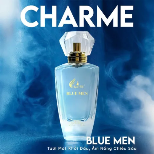 Nước hoa nam Charme Blue Men Eau De Parfum 50ml hương gỗ