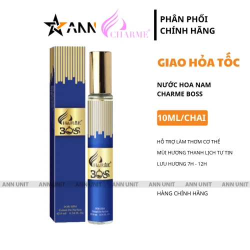 Shop sỉ nước Hoa Nam Charme Boss 10ml Mùi Thơm Thanh Lịch Tự Tin