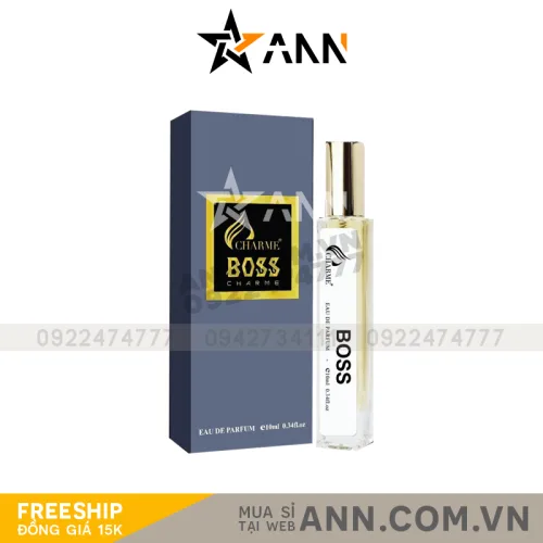 Nước hoa nam Charme Boss Eau De Parfum phiên bản Mini 10ml