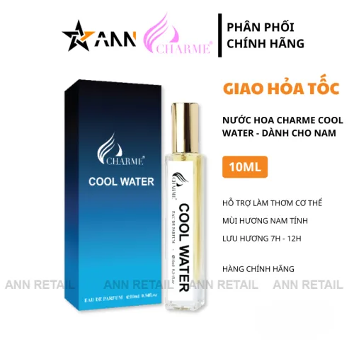 Nước Hoa Nam Charme Cool Water Eau De Parfum Mini 10ml