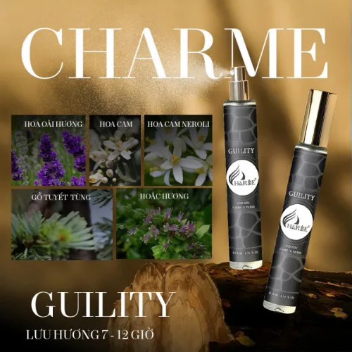 Nguồn hàng sỉ nước Hoa Nam Charme Guility 10ml Mùi Thơm Trầm Bí Ẩn