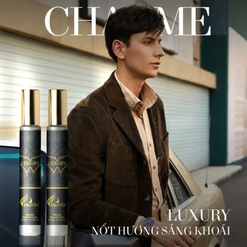 Nước hoa Charme Luxury 10ml dành cho nam, hương thơm sảng khoái