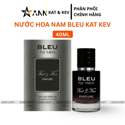 Chỗ sỉ nước Hoa Nam Kat Kev Parfume Bleu For Men 40ml - Hương Thơm Mạnh Mẽ Cuốn Hút