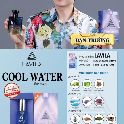 Nước hoa Lavila Cool Water Mini dành cho nam 15ml