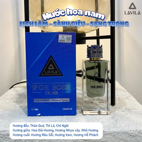 Lavila For Boss nước hoa nam chai 75ml