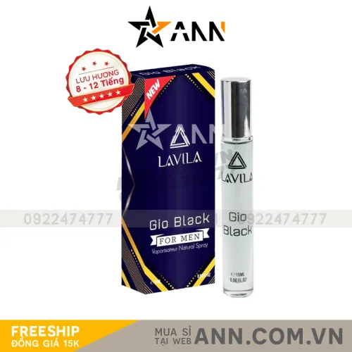 Chuyên sỉ nước Hoa Nam Lavila Gio Black Mini 15ml