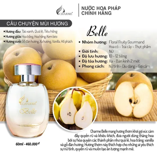 Charme Belle Nước Hoa Nữ Eau De Parfum 60ml