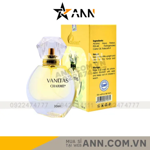 Charme Vanitas Nước Hoa Nữ 30ml Hương Chanh Hoa Tiare