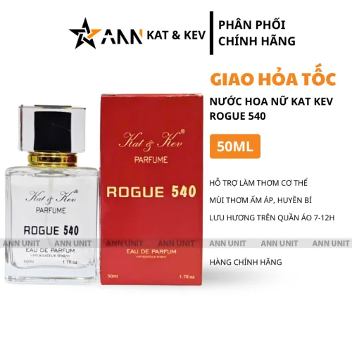 Nước hoa nữ Kat Kev Parfume Rogue 540, dung tích 50 ml