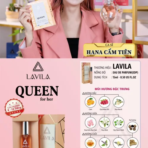 Nước hoa Lavila Queen Eau De Parfum dạng mini 15ml