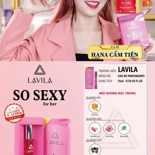 Lavila So Sexy Nước Hoa Nữ Dạng Mini 15ml