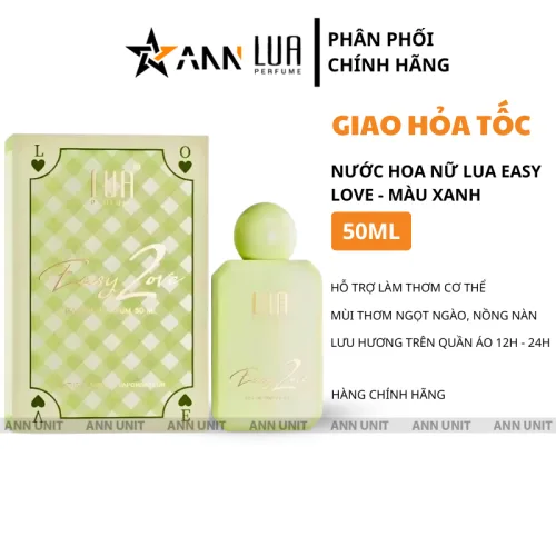 Chỗ sỉ nước Hoa Nữ Lua Easy Love 2 Màu Xanh 50ml - Hương Thơm Ngọt Ngào Nồng Nàn