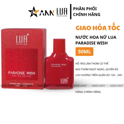 Nước hoa Lua Paradise Wish dành cho nữ 50ml, hương ngọt ngào
