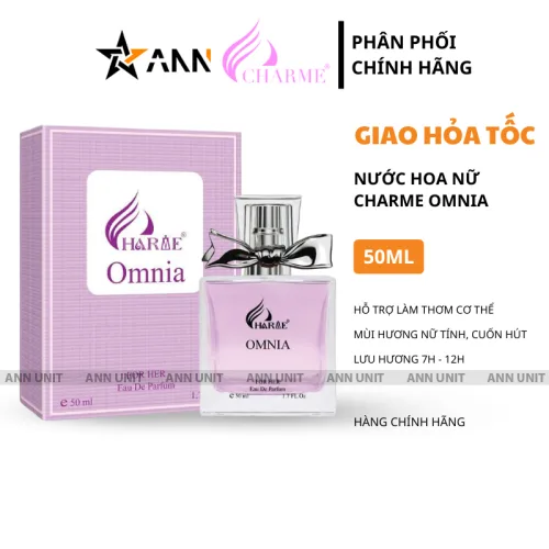 Nước hoa Charme Omnia 50ml cho nữ, hương Floral Fruity