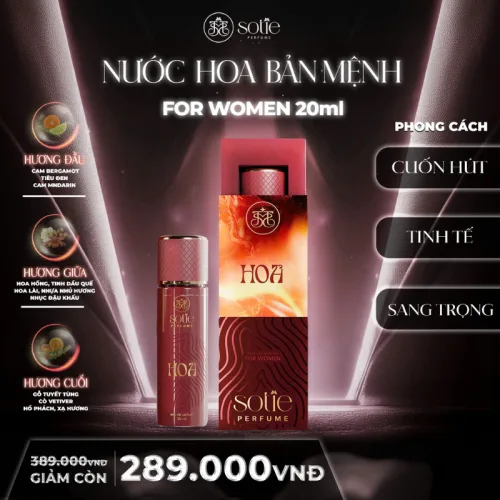 Nơi lấy sỉ nước Hoa Nữ Phong Thủy Mệnh Hỏa Sotie Perfume 20ml - Mùi Thơm Cuốn Hút Sang Trọng