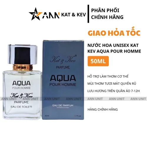 Chỗ sỉ nước Hoa Unisex Kat Kev Parfume Aqua Pour Homme 50ml - Hương Thơm Tươi Mát Quyến Rũ