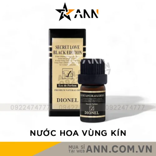 Nước hoa vùng kín màu đen Dionel Secret Love Black Edition dung tích 5ml