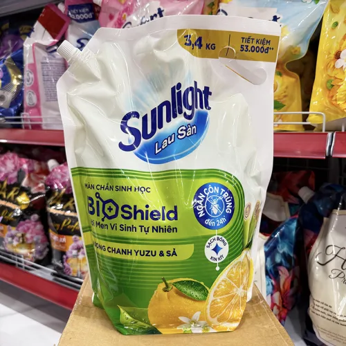 Khám phá Nước Lau Sàn Túi SUNLIGHT Hương Chanh Yuzu & Sả 3,4kg thuộc nhóm Sunlight
