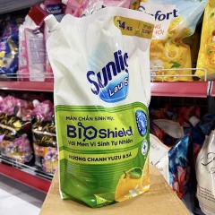 Nguồn hàng sỉ nước Lau Sàn Túi SUNLIGHT Hương Chanh Yuzu & Sả 3,4kg