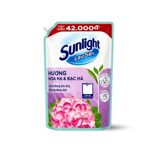 Nước Lau Sàn Túi SUNLIGHT Hương Hoa Hạ & Bạc Hà 3.6kg phù hợp để tham khảo khi chọn Sunlight