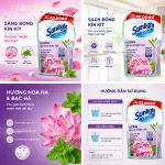 Nước lau sàn SUNLIGHT túi 3.6kg hương Hoa Hạ & Bạc Hà