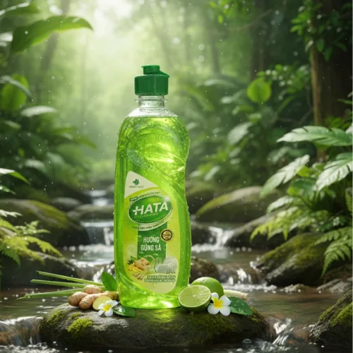 Nước Rửa Chén Hata Cleaners Hương Gừng Sả 400g