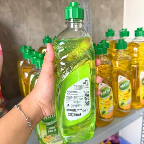 Nước Rửa Chén Hata Cleaners Hương Gừng Sả 400g