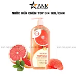 Shop sỉ nước Rửa Chén Top Gia Hương Bưởi Hồng 1kg/Chai