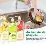 Chỗ sỉ nước Rửa Chén Top Gia Hương Chanh Tươi 1kg/Chai